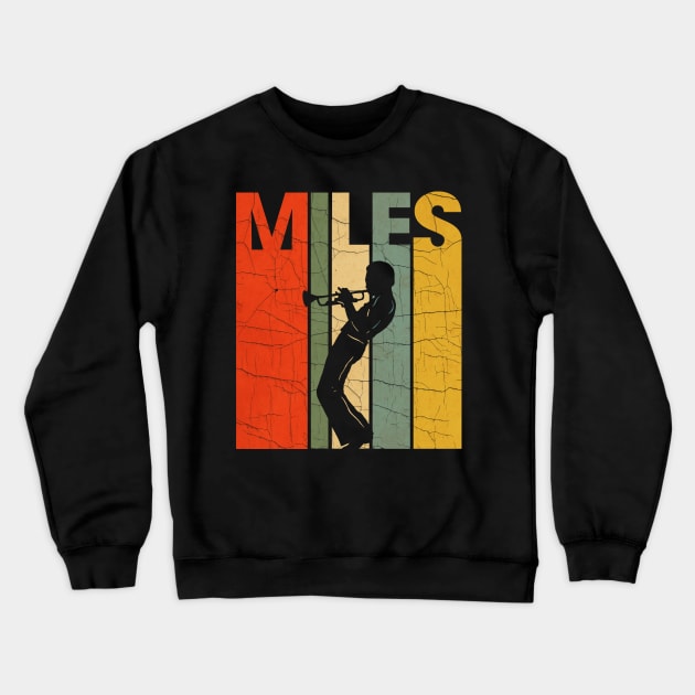 Miles Davis Retro Color Crewneck Sweatshirt by mother earndt